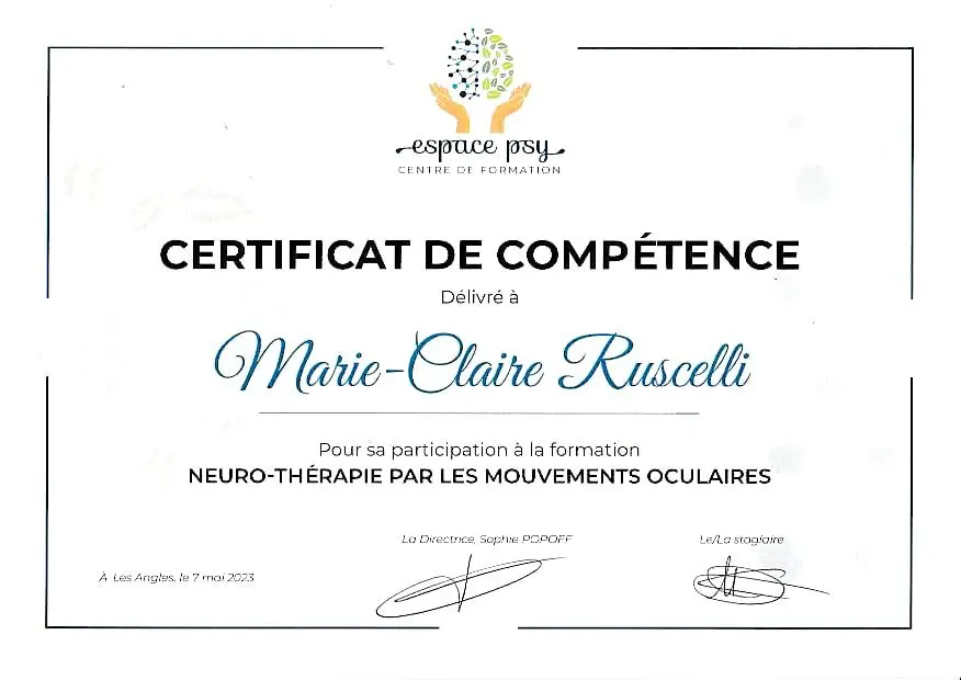 Certificat NTMO